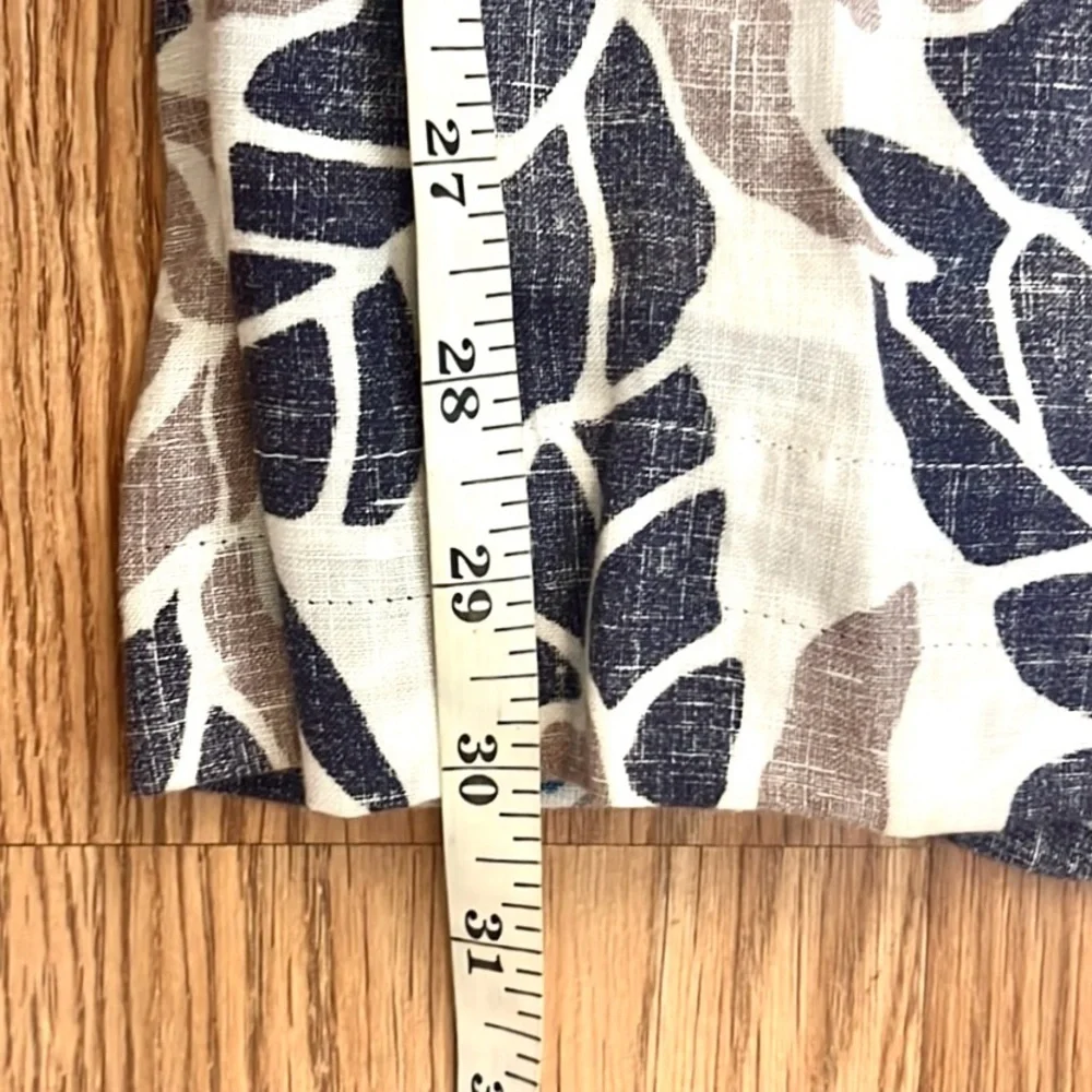 Tommy Bahama Luxury, ♻️Sustainable, RARE Pattern, Acid-Washed Leaf Pants, Size S - Picture 10 of 11